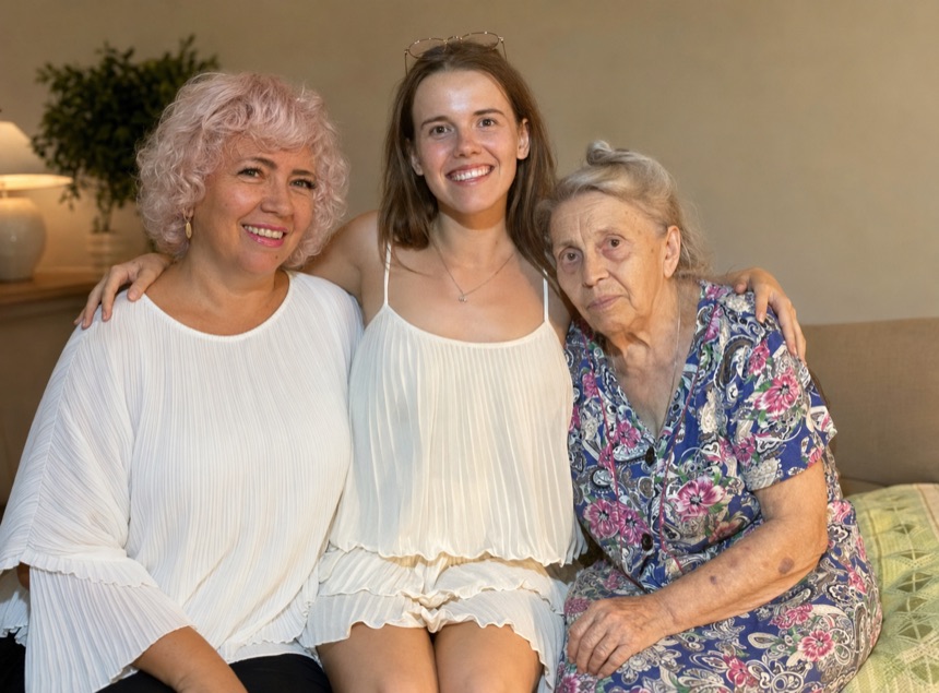 My mum and my grandmother